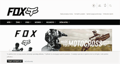 Desktop Screenshot of foxracing.si
