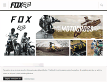 Tablet Screenshot of foxracing.si